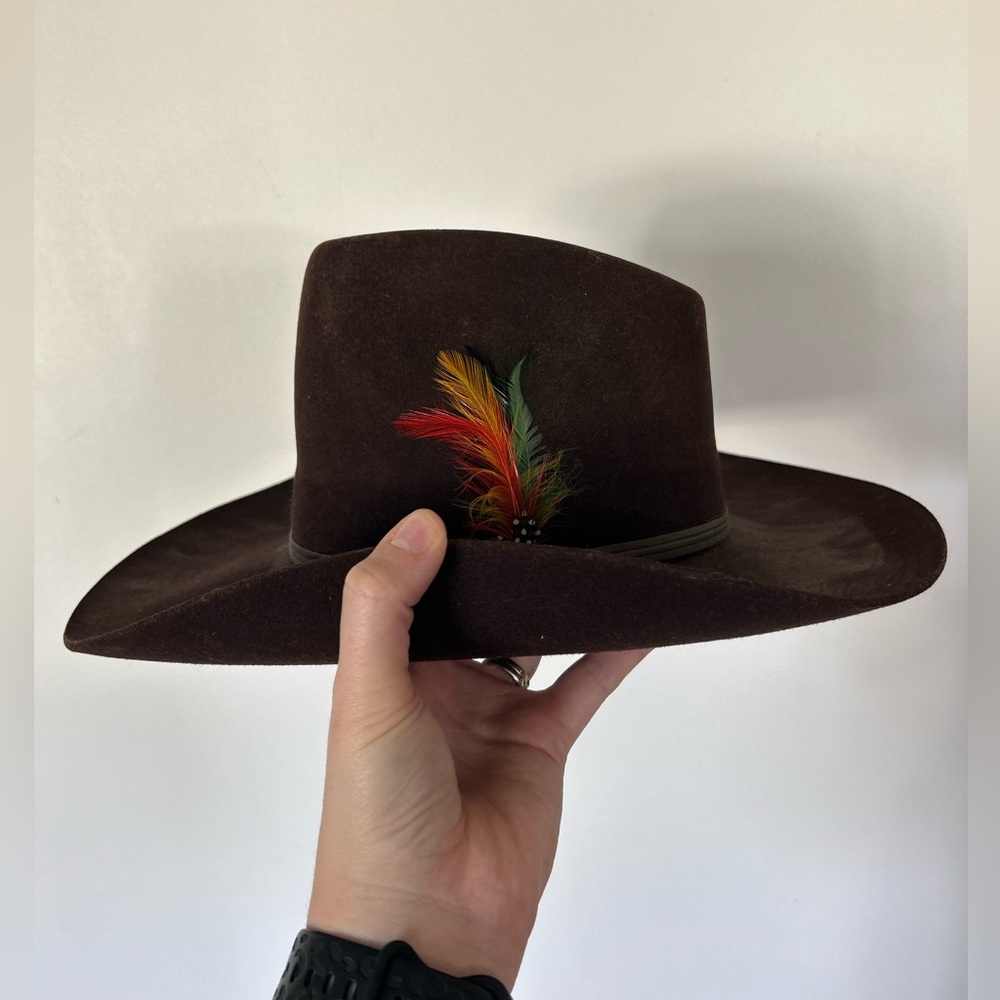 Brown Lanning Vintage Cowboy Hat
